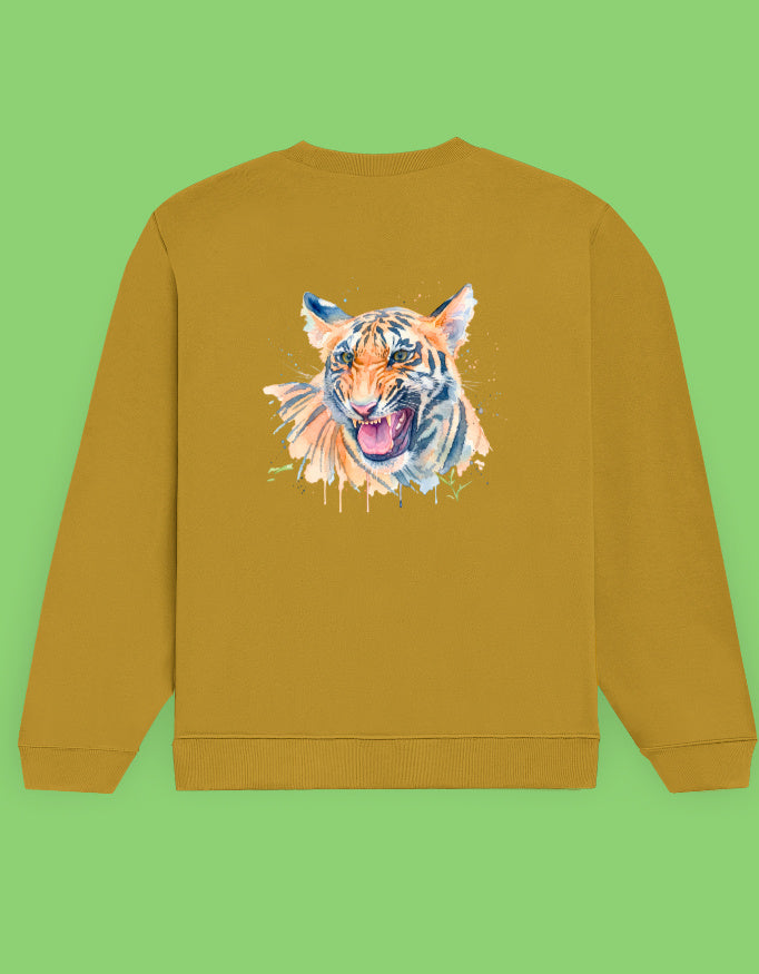 Back view of Tiger - Unisex Sweatshirt