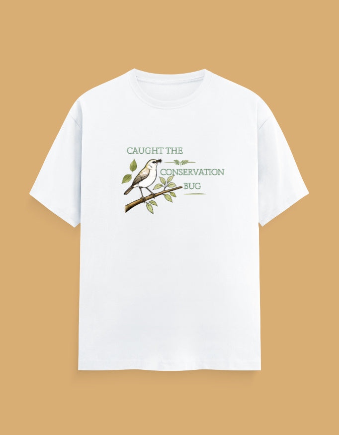 Caught in Conservation White unisex classic tshirt