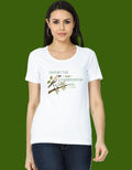 Caught in conversation white tshirt