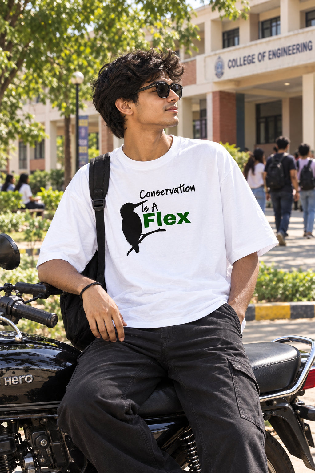 Conservation is a Flex - Unisex Oversized Classic T-Shirt (Light)