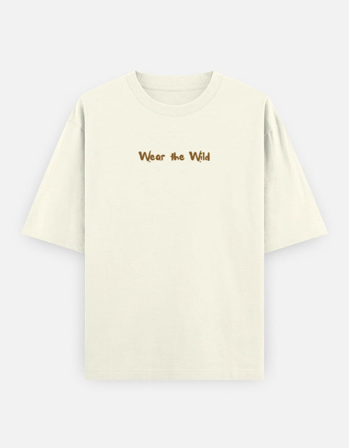 Front view of Elephant tusker (BG) - Unisex Oversized Classic T-Shirt