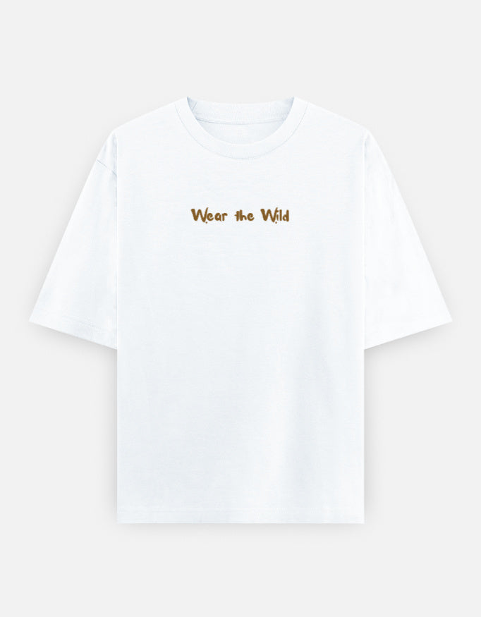 Front view of Elephant tusker (BG) - Unisex Oversized Classic T-Shirt