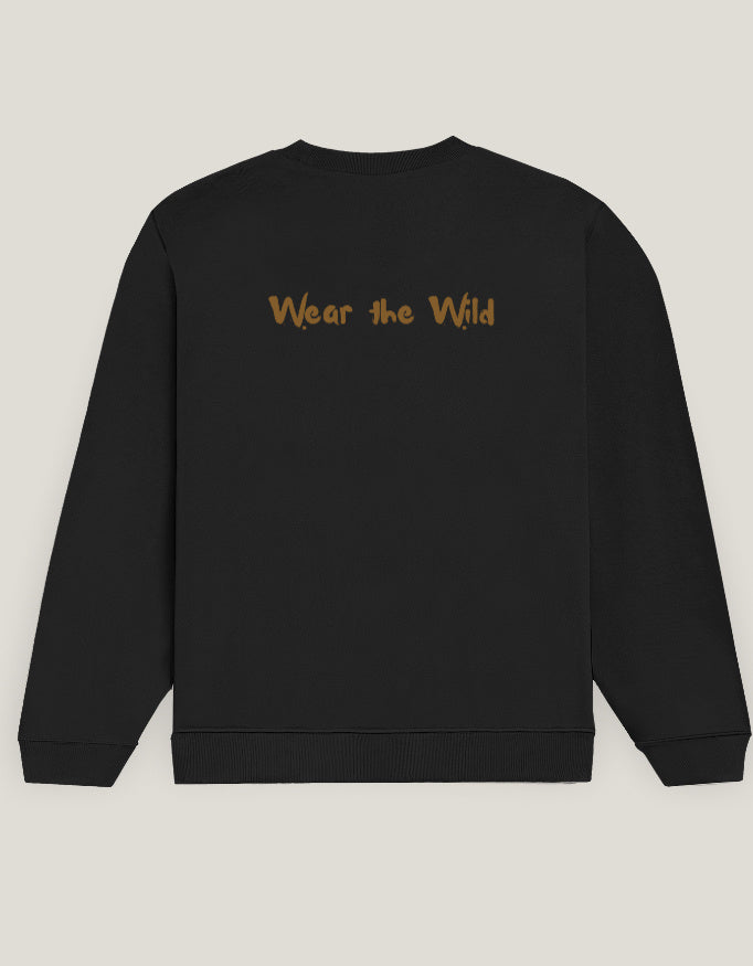Back view of Elephant tusker - Unisex Sweatshirt