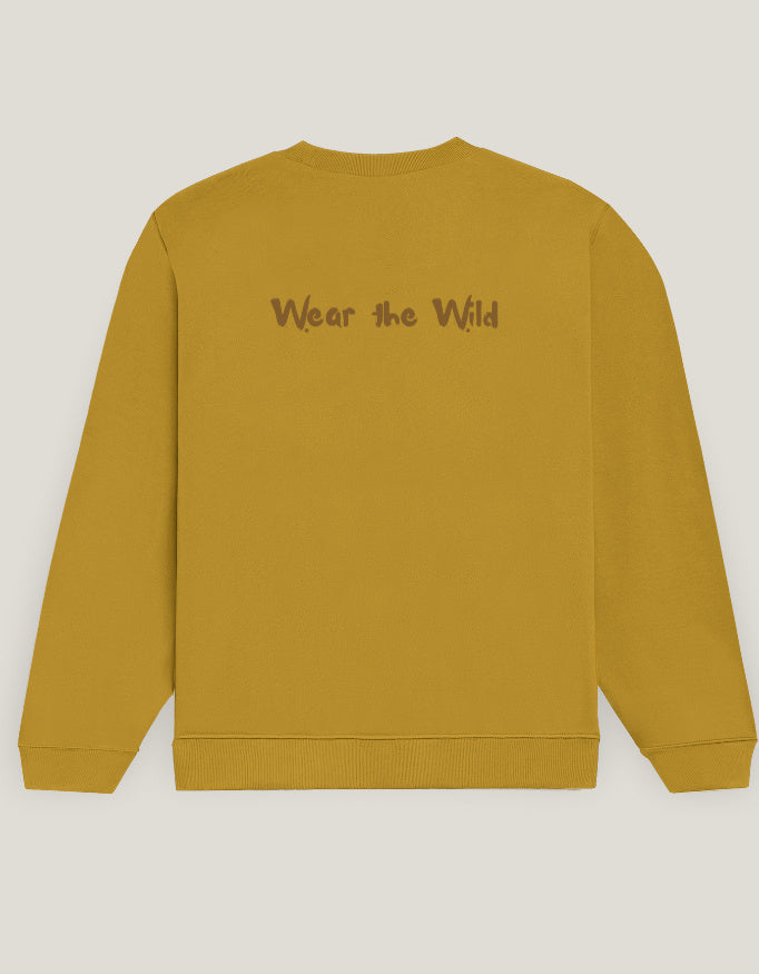Back view of Elephant tusker - Unisex Sweatshirt