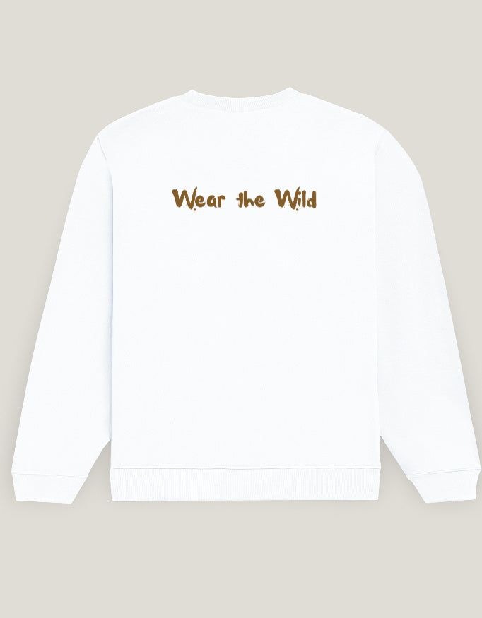 Back view of Elephant tusker - Unisex Sweatshirt