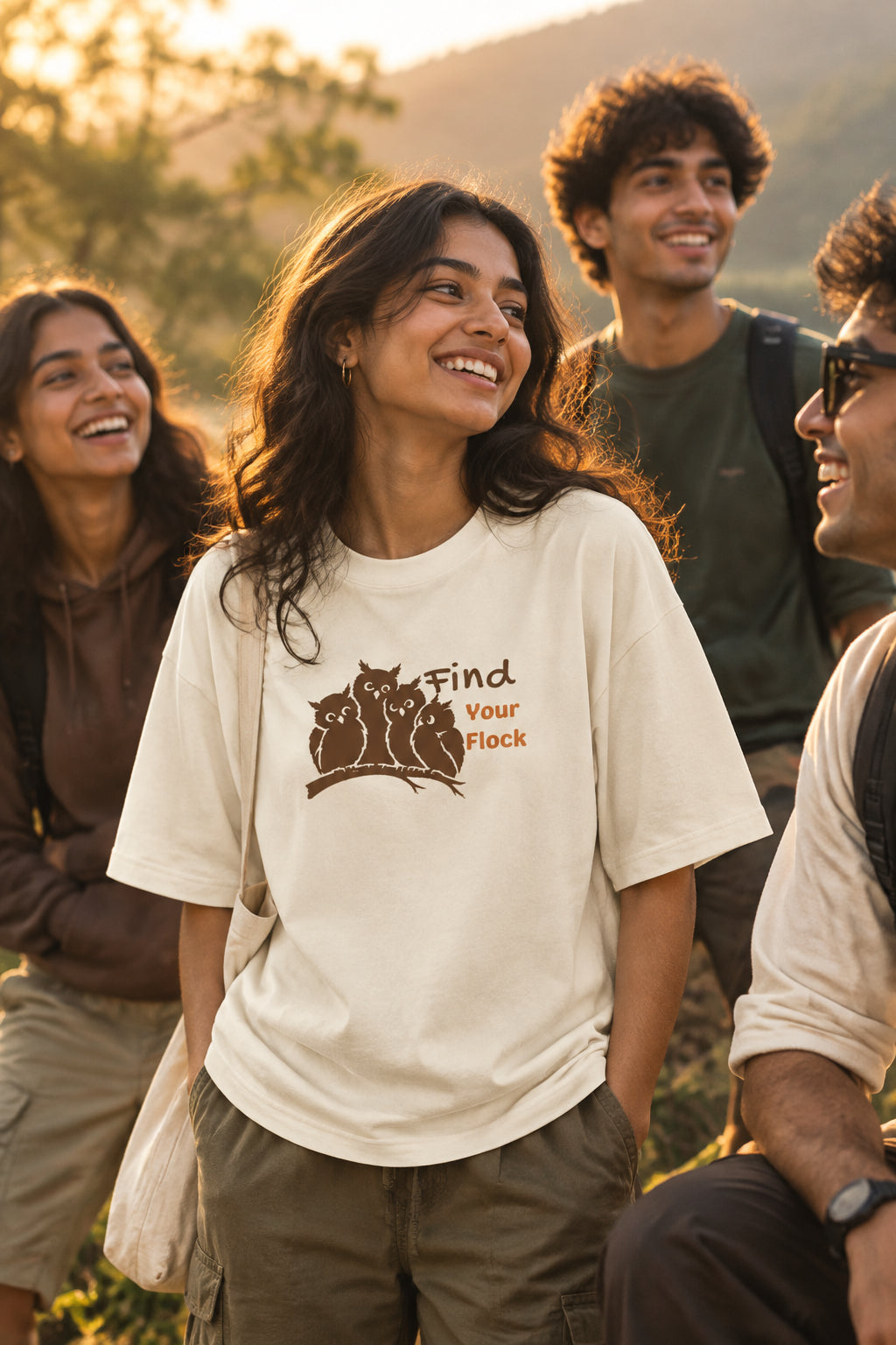Find Your Flock - Unisex Oversized Classic T-Shirt (Light)