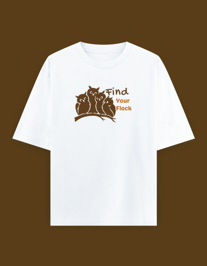 Find Your Flock - Unisex Oversized Classic T-Shirt (Light)