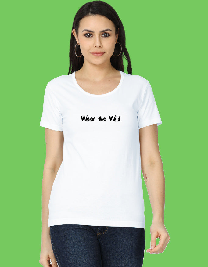 Front view of Malabar Pied Hornbill "Planting tomo's forest" - Women's Classic T-Shirt