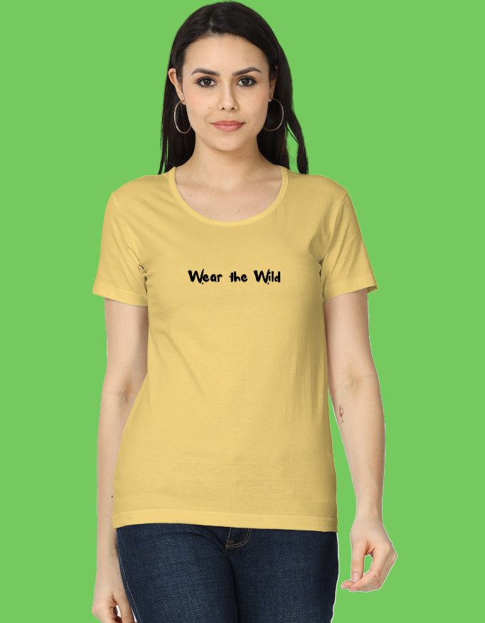 Front view of Malabar Pied Hornbill "Planting tomo's forest" - Women's Classic T-Shirt