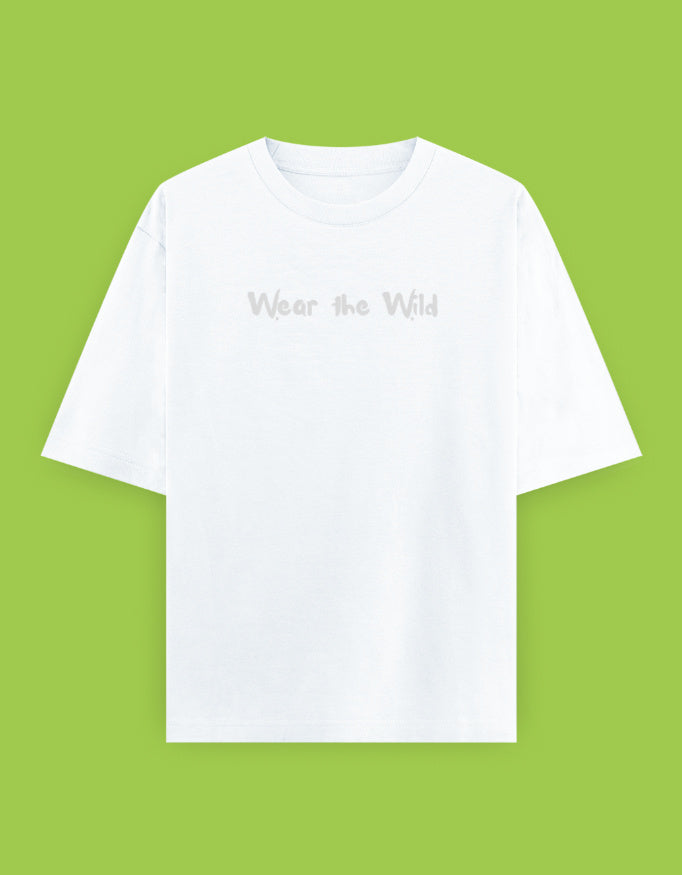 Front view of Malabar Pied Hornbills (Pair) - Unisex Oversized Classic T-Shirt