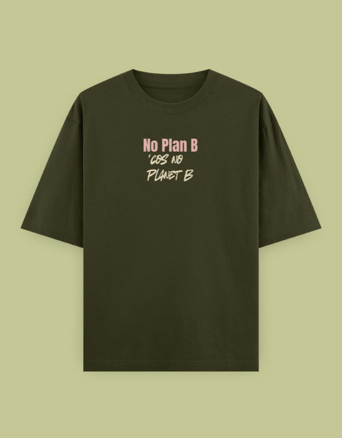 No Planet B - Unisex Oversized Classic T-Shirt (Dark)