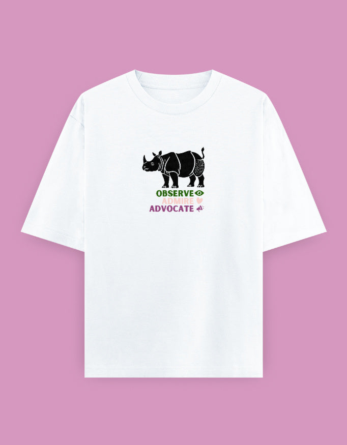 Observe Admire Advocate - Unisex Oversized Classic T-Shirt (Light)