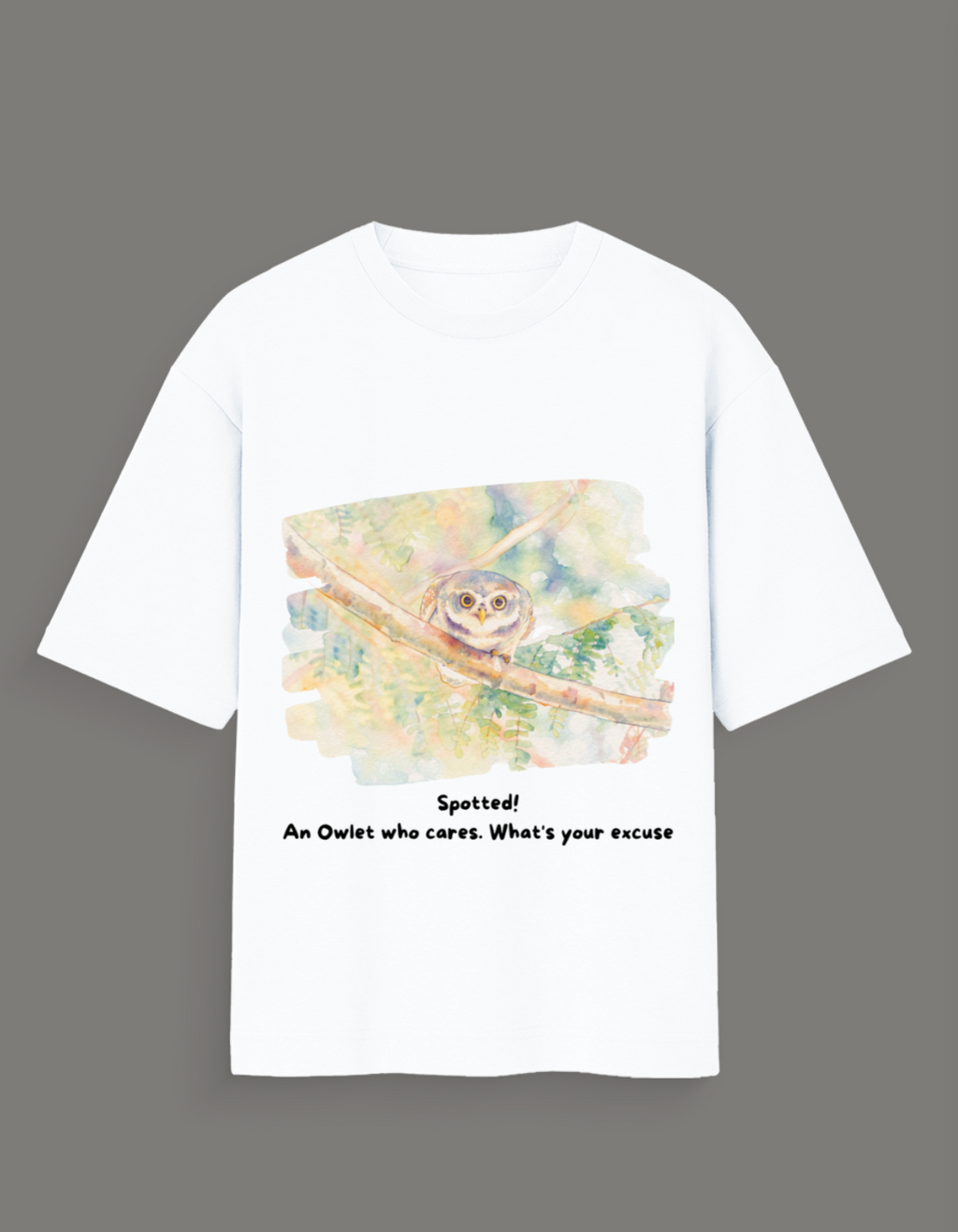 The Spotted Owlet - Unisex Oversized Standard T-Shirt