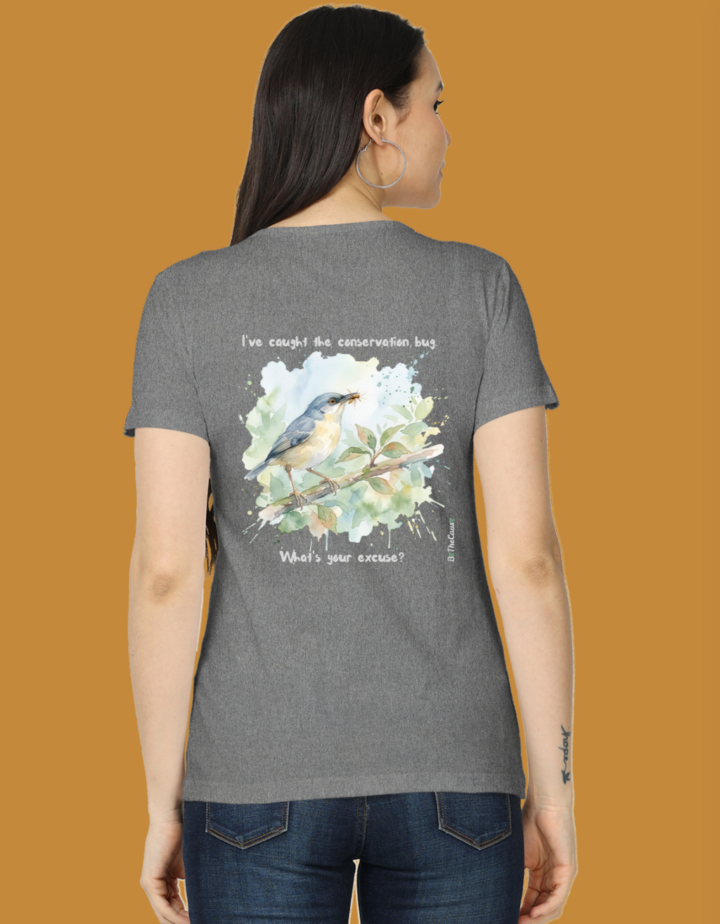 The Ashy Prinia "Conservation Bug" - Women's Classic T-Shirt
