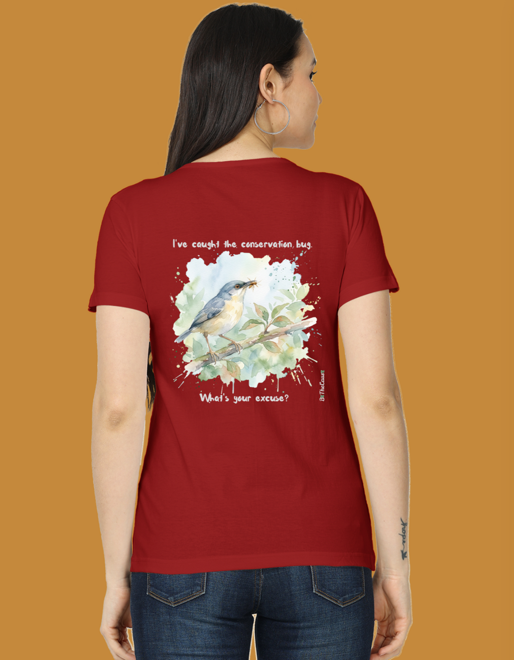 The Ashy Prinia "Conservation Bug" - Women's Classic T-Shirt