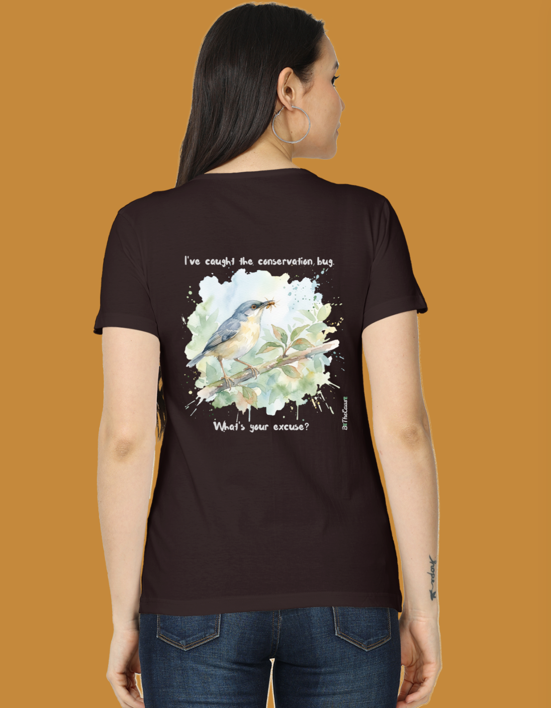 The Ashy Prinia "Conservation Bug" - Women's Classic T-Shirt