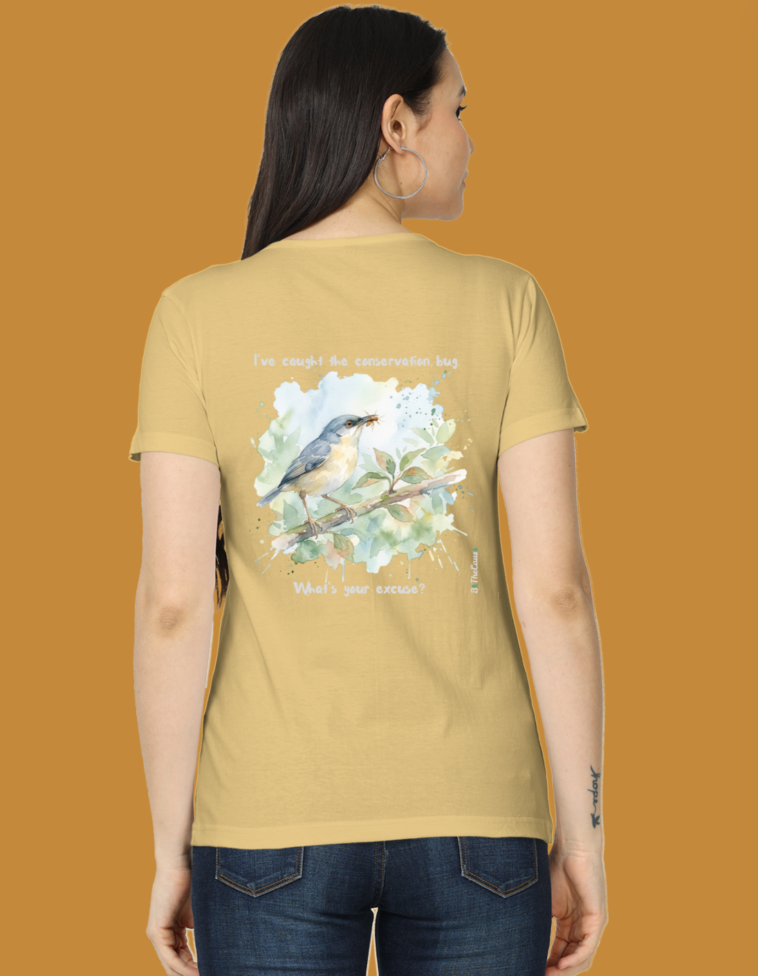 The Ashy Prinia "Conservation Bug" - Women's Classic T-Shirt