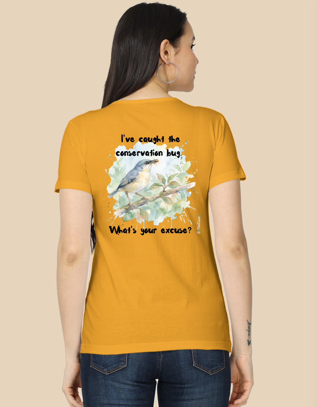 The Ashy Prinia "Conservation Bug" - Women's Classic T-Shirt