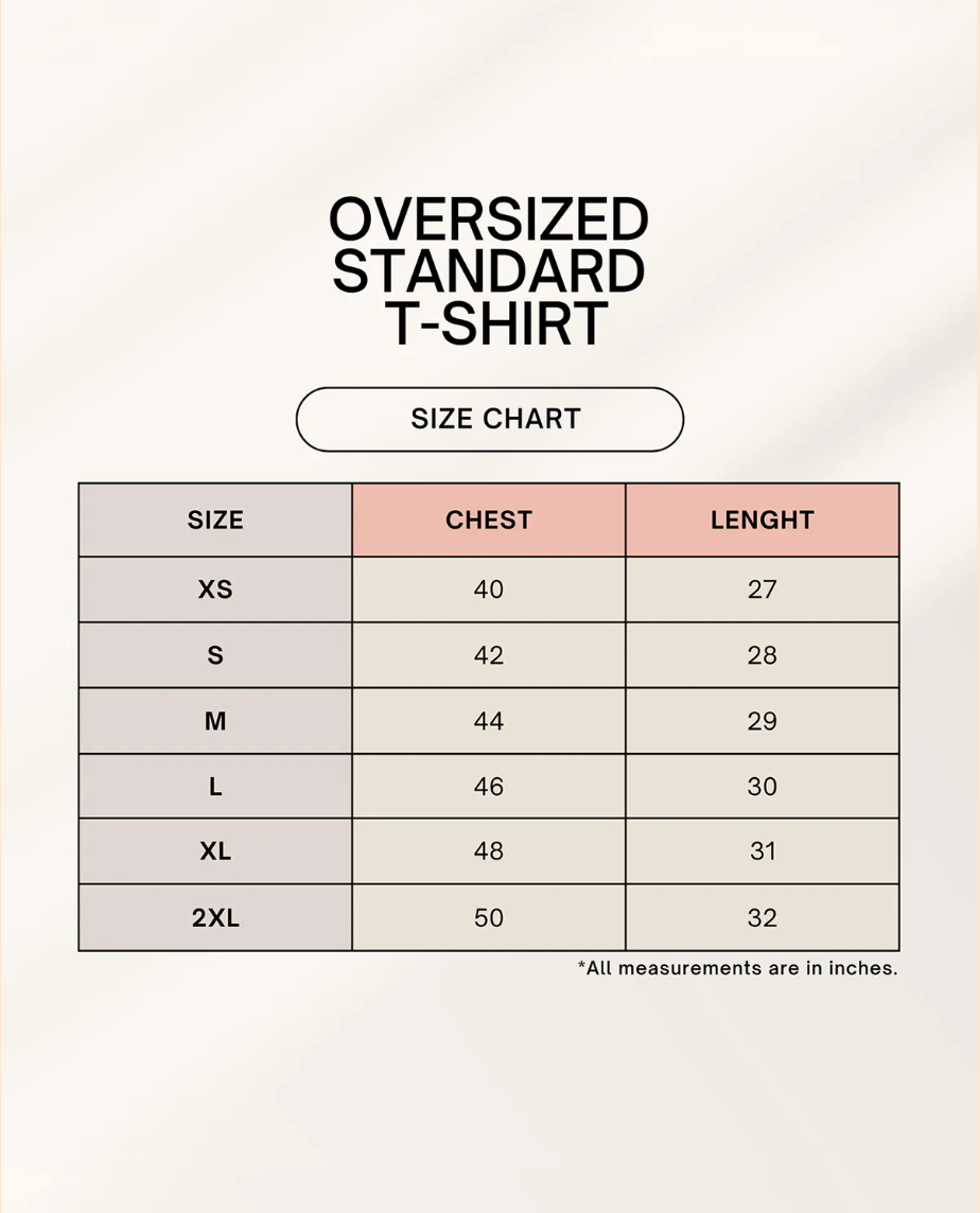 The White-Eye "Act Natural" - Unisex Oversized Standard T-Shirt