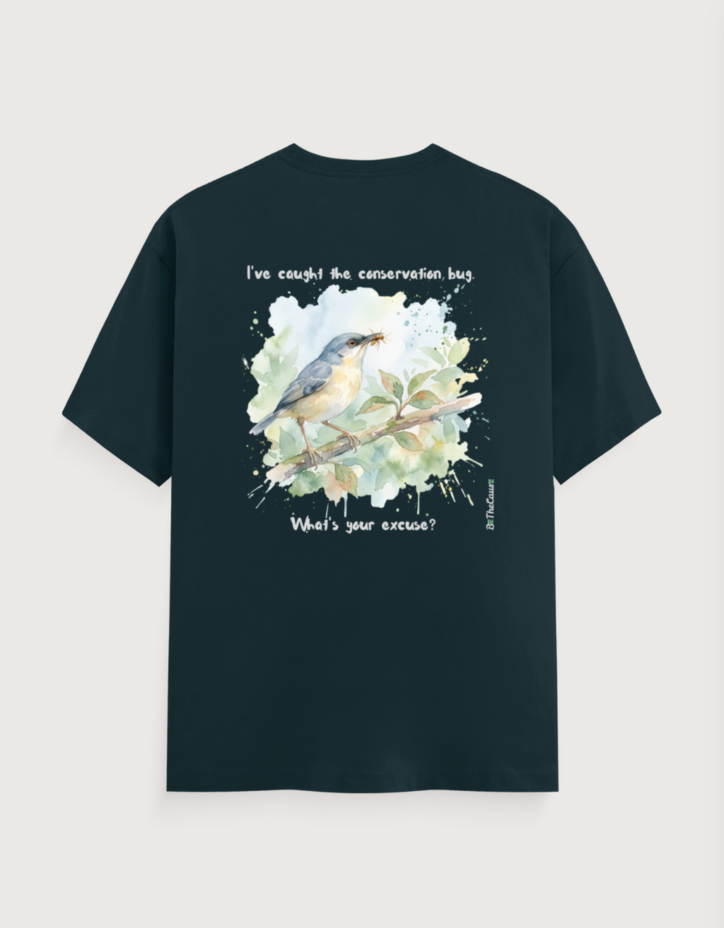 The Ashy Prinia "Conservation Bug" - Mens Classic Crew T-Shirt