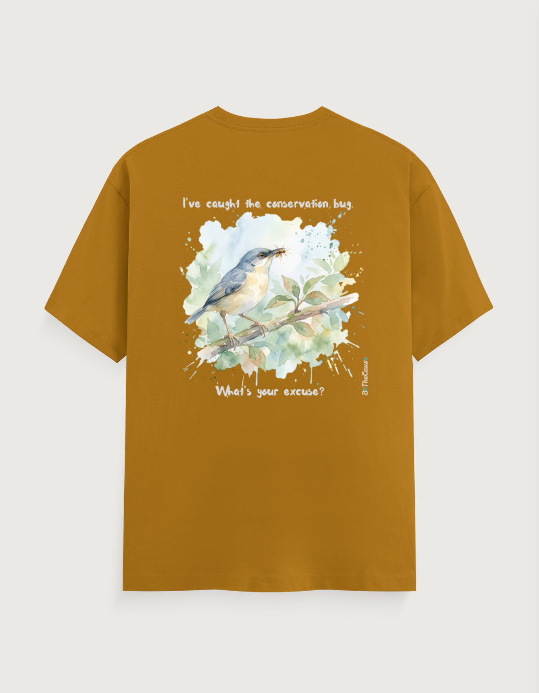 The Ashy Prinia "Conservation Bug" - Mens Classic Crew T-Shirt