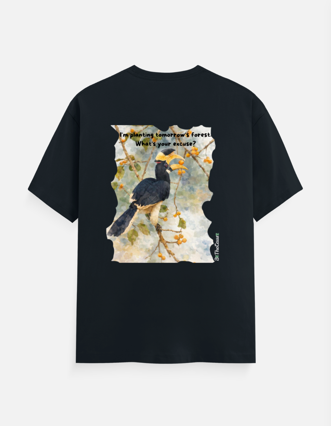 Malabar Pied Hornbill - Mens Classic Crew T-Shirt