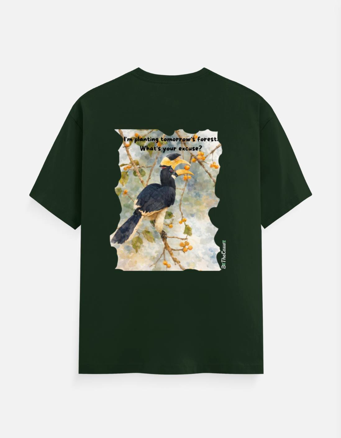 Malabar Pied Hornbill - Mens Classic Crew T-Shirt