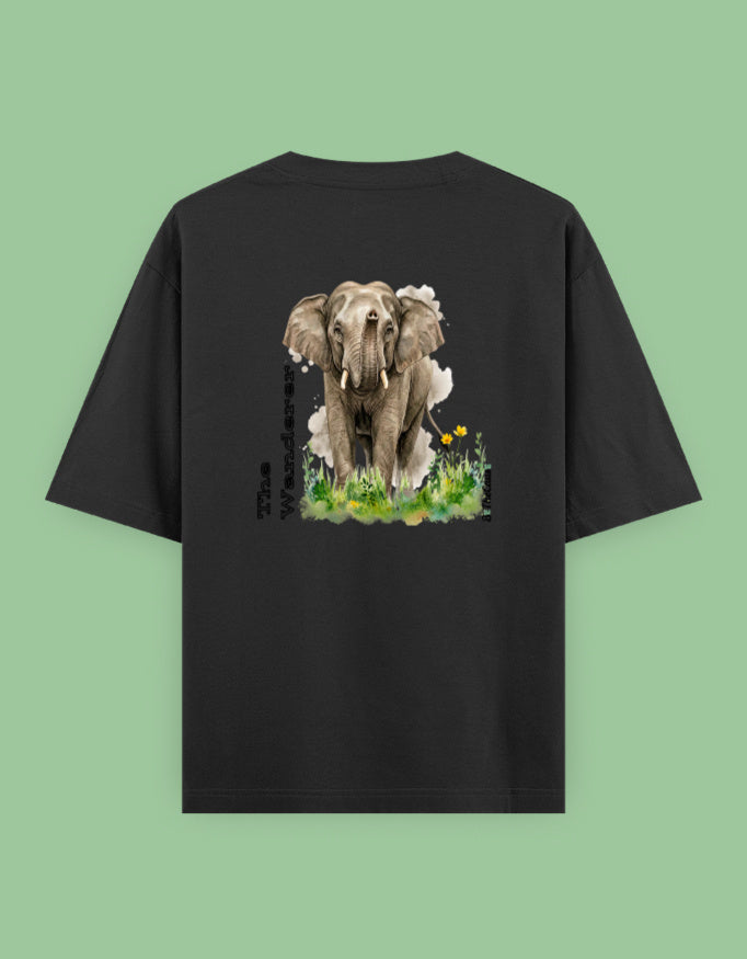 Back view of The Wanderer - Unisex Oversized Classic T-Shirt