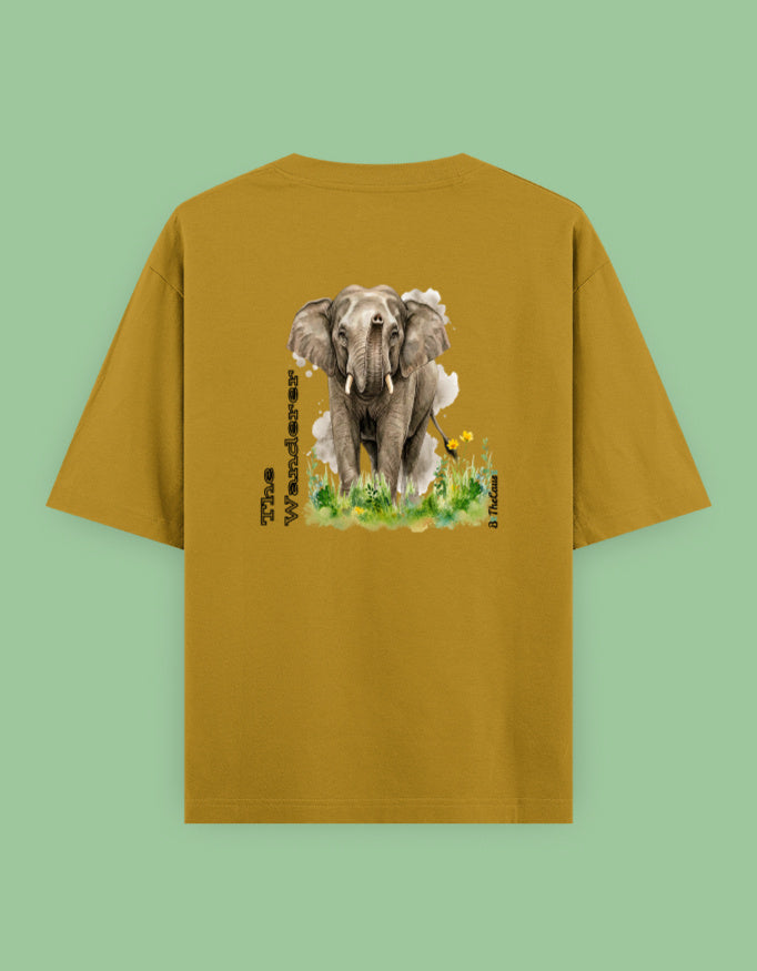 Back view of The Wanderer - Unisex Oversized Classic T-Shirt