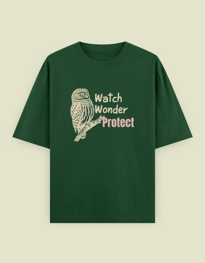 Watch Wonder Protect - Unisex Oversized Classic T-Shirt (Dark)