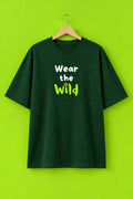Wear the Wild (Paws) - Unisex Oversized Classic T-Shirt (Dark)