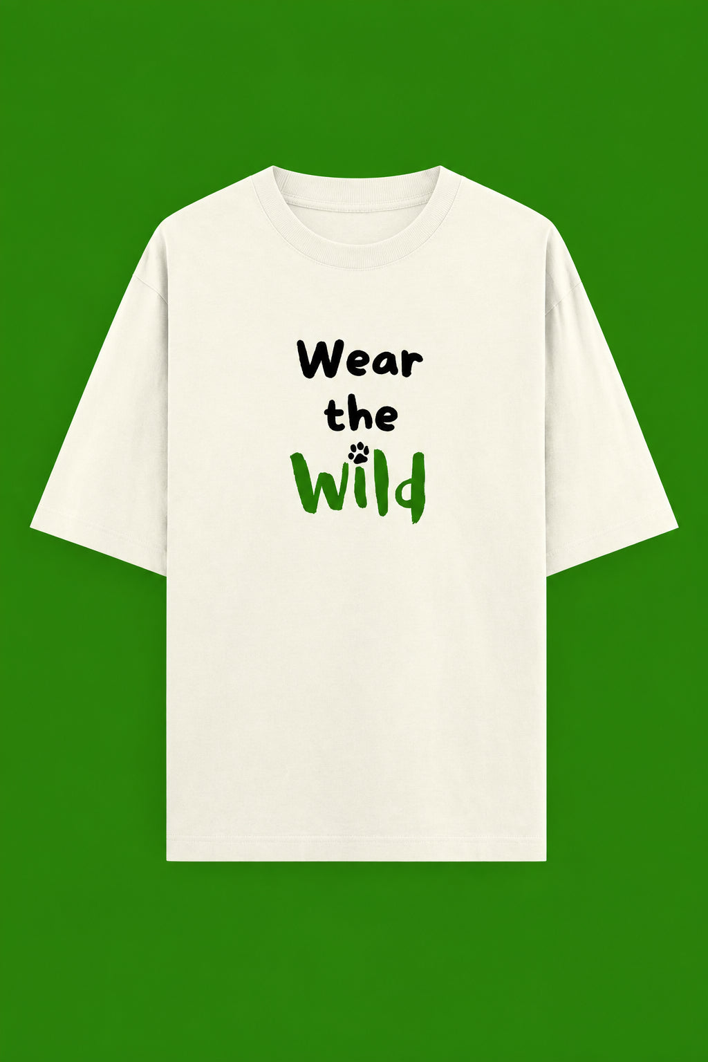 Wear the Wild (Paws) - Unisex Oversized Classic T-Shirt (Light)