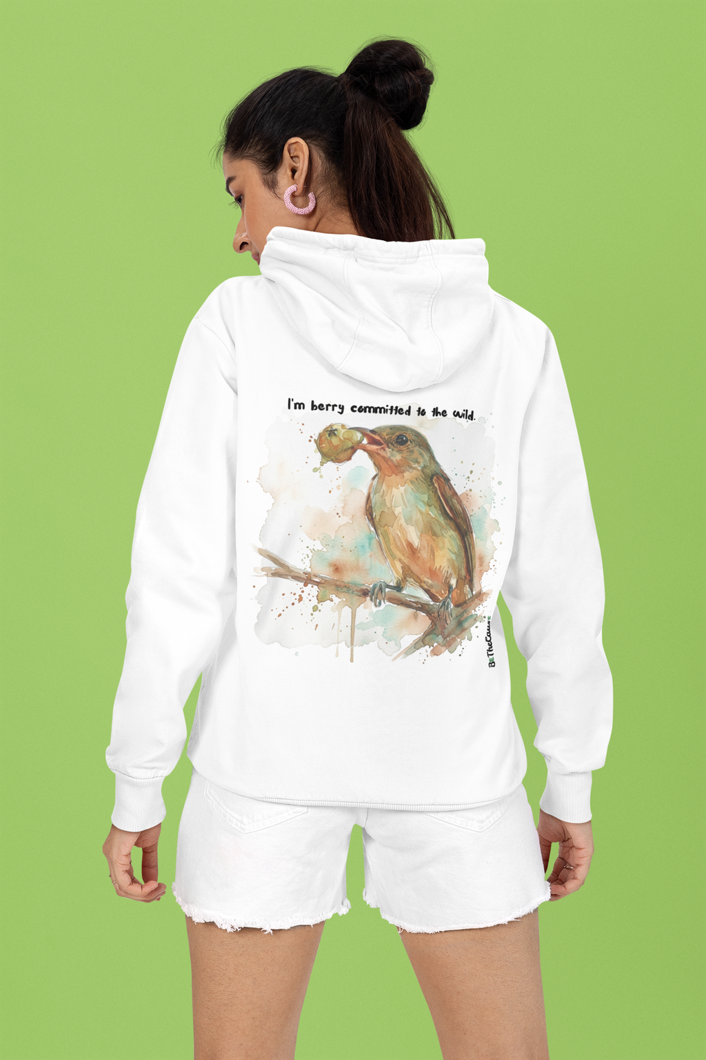 The Flowerpecker "Berry Cute" - Unisex Pullover Hoodie